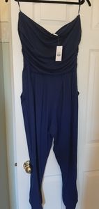 Strapless jump suit